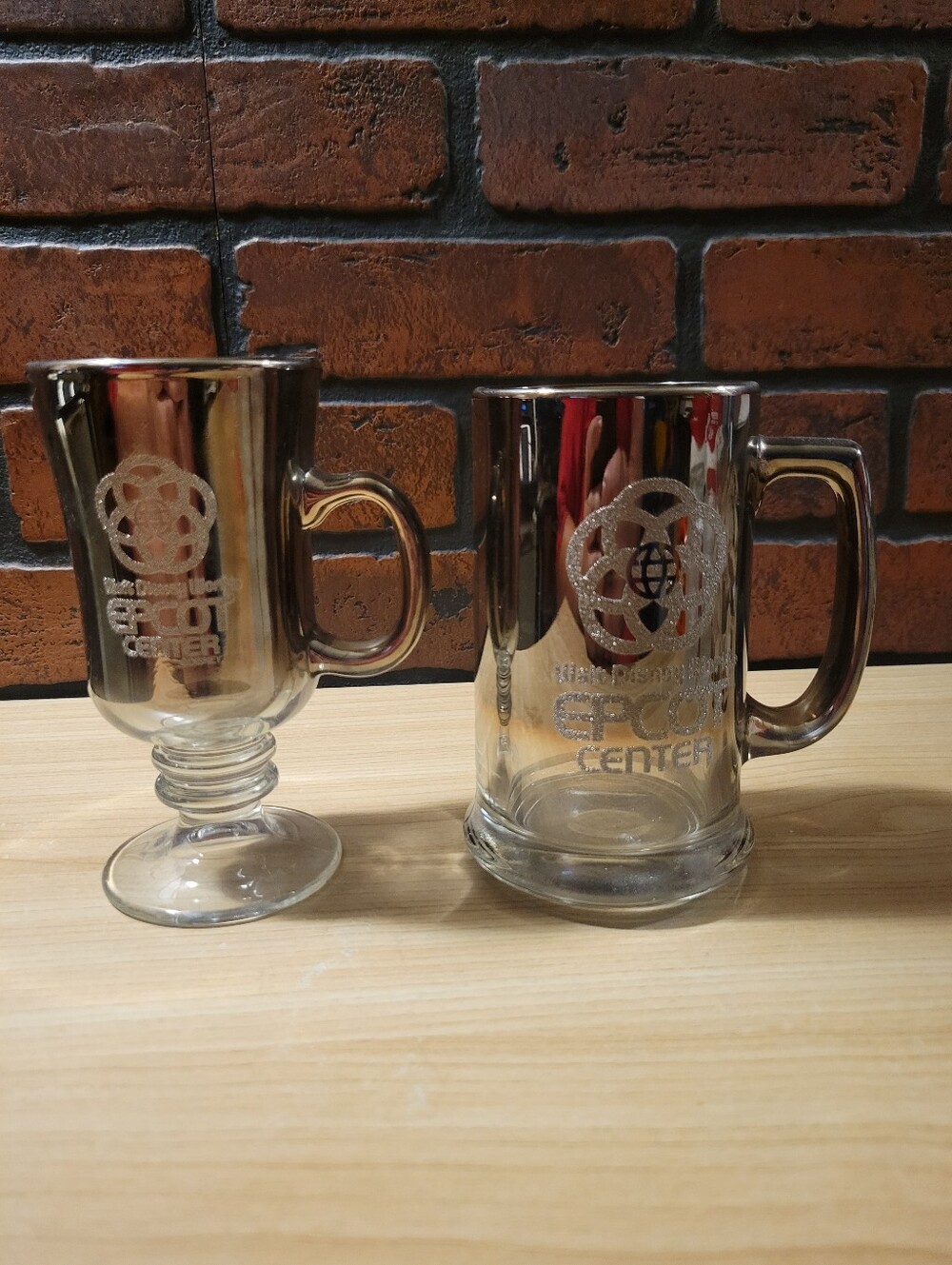 Pair of Vintage Walt Disney World Epcot Center Mugs